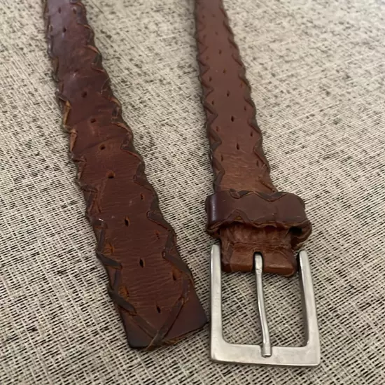 Mossimo Brown Leather Western Boho Belt Size M