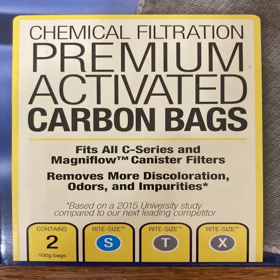 Marineland Activated Carbon Bags C-Series Canister Filters Rite-Size S/T, 2 pk