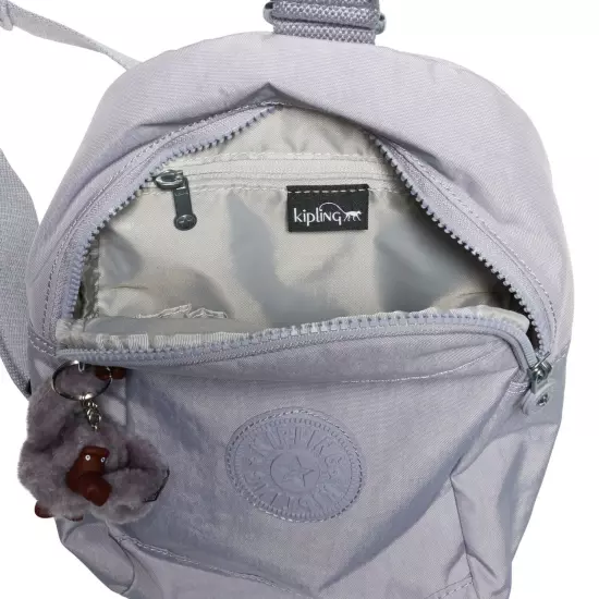 Kipling KLYNN SLING Crossbody DURABLE Bag GREY 9"x13"x4" PLUSH MONKEY New $109