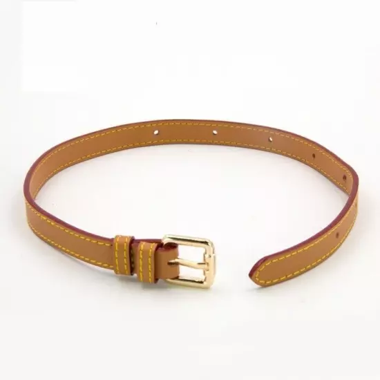 Real Leather Replacement Extension Strap Vachetta Natural Cowhide 3-Widths