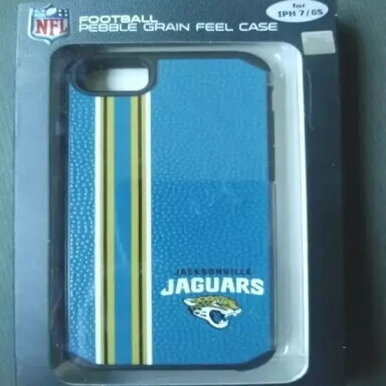 NWT NFL Jacksonville Jaguars Football Pebble Grain iPhone Iph 7/6S Blue Case