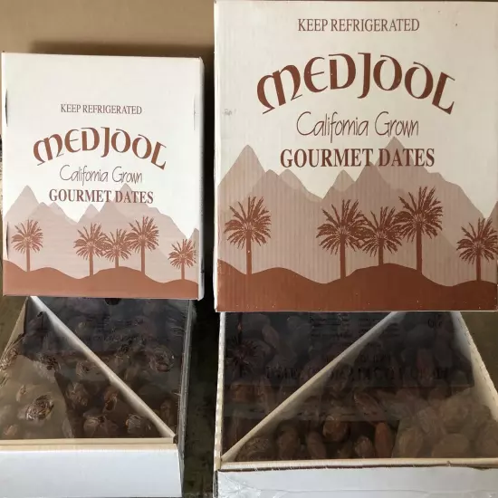 MEDJOOL DATES 11 LB. LARGE.. CALIFORNIA FRESH DATES. FREE FAST SHIPPING.