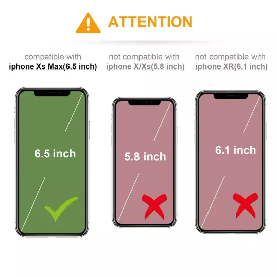 iPhone Xs Max Case Wallet with Credit Card Holder, Premium Leather Magnetic C...