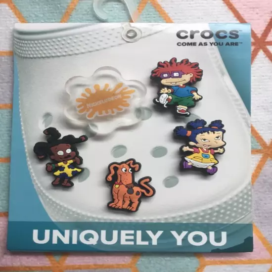 Crocs Handmade jibbitz 5pc Nickelodeon Rugrats Reptar Spike shoe charms Set 12