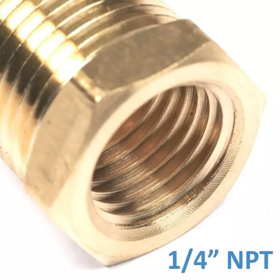 3/8" NPT Male To 1/4" NPT Female Pipe Reducer Hex Thread Adapter Thread Valve