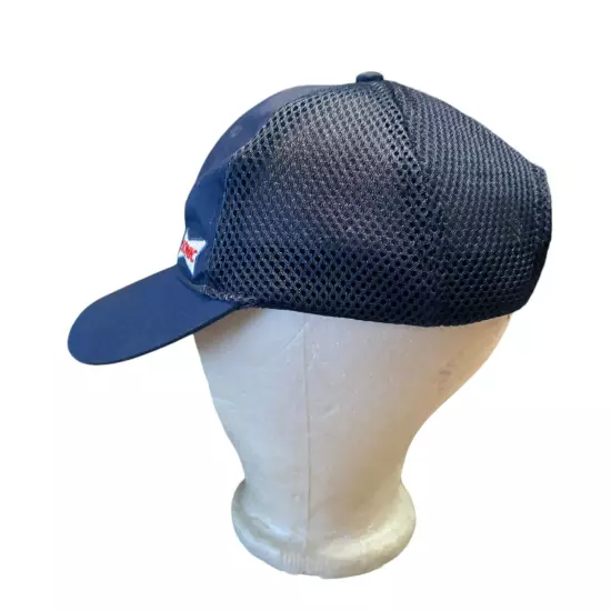 Sonic Employee Work Uniform Hat Snapback Cap Blue Adjustable Strap Mesh Back