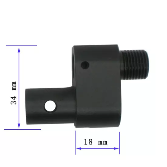 Black Varible Pump Band Clamp with Silencer Adapter for Crosman Pistol 1377 1322