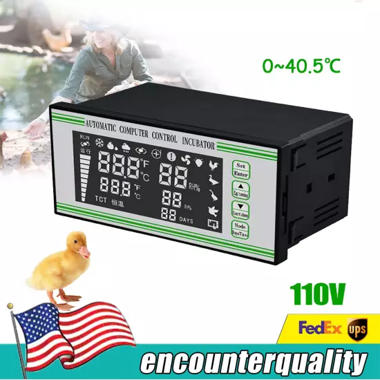 Automatic Egg Incubator Controller Thermostat Temperature Humidity Sensor XM-18S