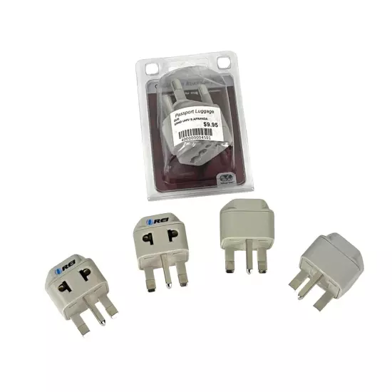 Grounded Adaptor Plugs Model GUE South Africa/India Set of 5