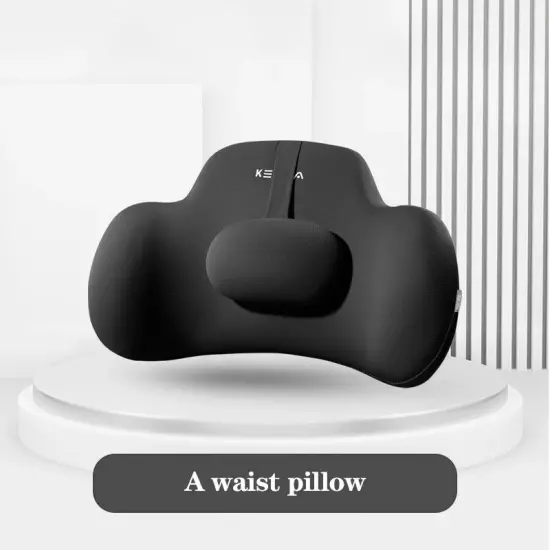 Car Headrest Neck Pillow Waist Pillow Car Seat Back Cushion Lumbar Universal