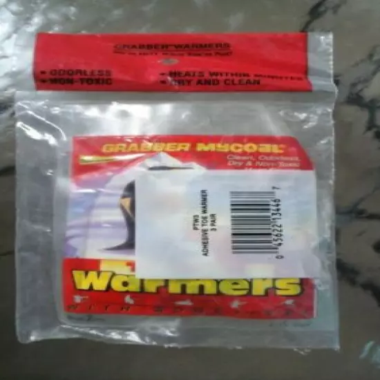 LOT 1 PAIR OF GRABBER HAND WARMERS AND 3 PAIR OF GRABBER TOE WARMERS