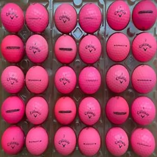 30 Pink Callaway SuperSoft Golf Balls - VG to Near Mint Condition - 3A / 4A