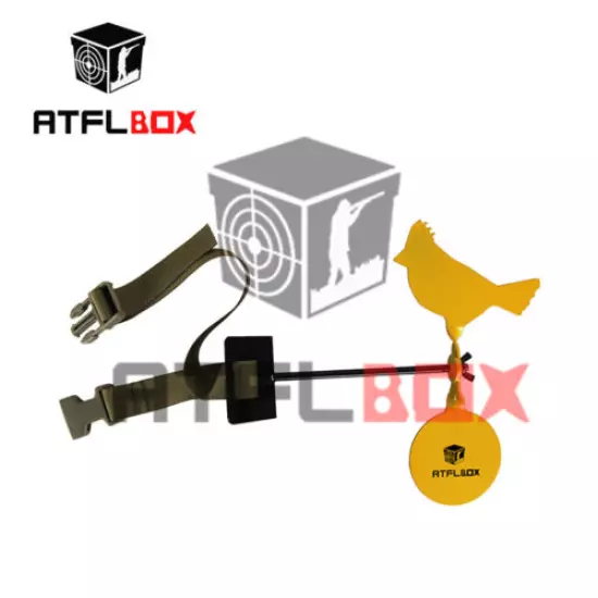 ATFLBOX Funny Bird Steel Shooting Target Reset Target