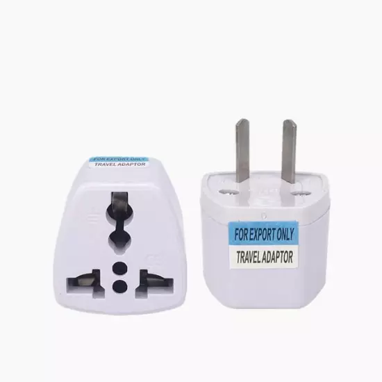 Universal Travel Adapter Uk/us/au to Eu Plug 2 Pin Power Socket Converter 250v