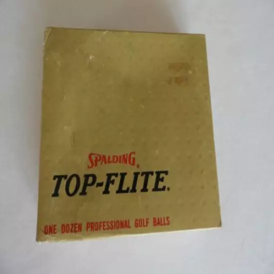 Golf Balls Vintage Top-Flight 10 The Longest Ball 1976 Unused in Box