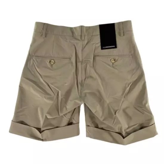 NEW J. Lindeberg Women's Klara Micro Stretch Tour Golf Shorts Khaki • Size 28