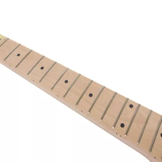 22 fret guitar neck 24.75inch Maple Fretboard Dot Inlay for banana headstock