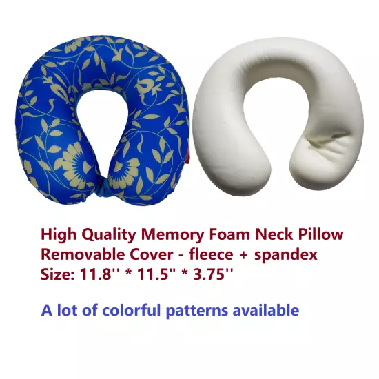 Bookishbunny Memory Foam Neck Head Support Pillow Travel Car Airplane Home Truck