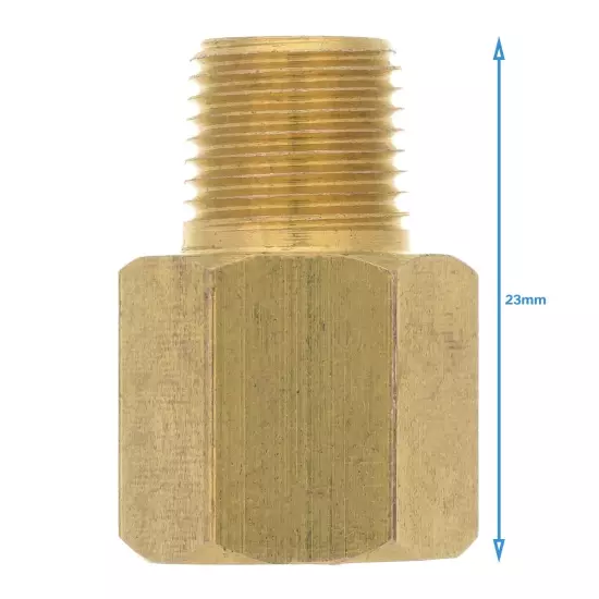 Brass 1/8" BSP Male To 1/8" NPT Female Adapter Pipe Fitting Connector Tapered