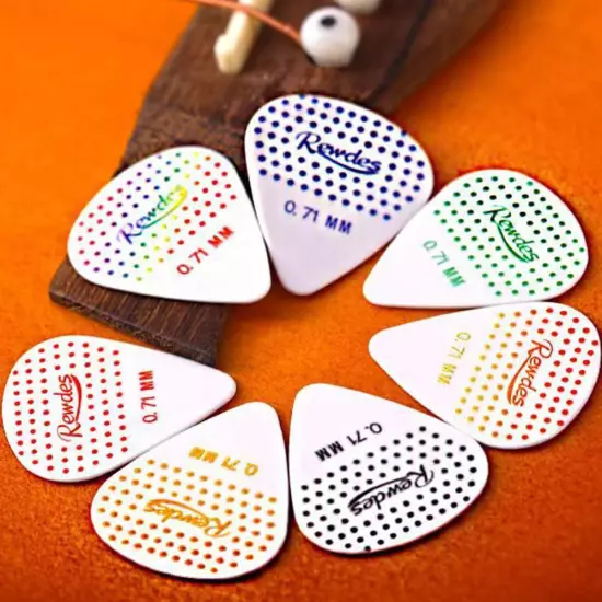 15/30pcs Alice Mixed Anti-slip Nylon Guitar Picks 0.71mm NEW