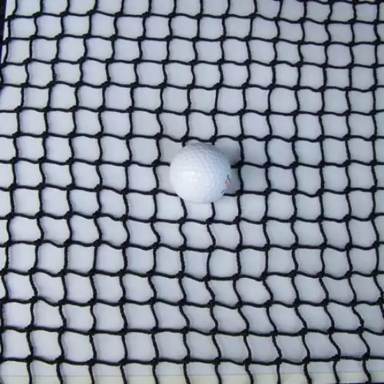 Golf Barrier Net 50' x 4' Baseball Softball Sports 1" #18 Black Square Netting 