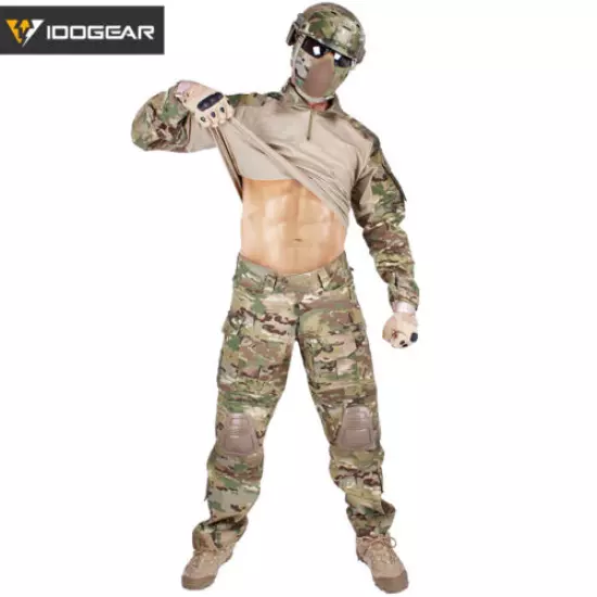 IDOGEAR G3 Combat Uniform Set Shirt & Pants BDU Airsoft Clothing MultiCam Camo