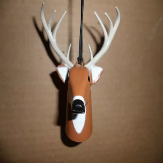 BUCK DEER HEAD REPLICA CAR OR TRUCK HANGING AIR FRESHENER - CINNAMON SCENT