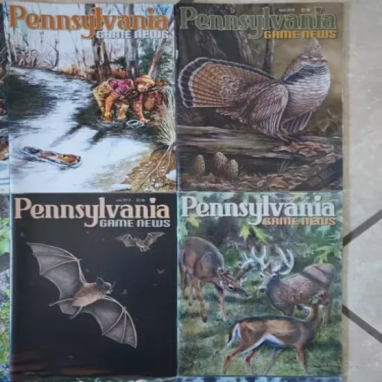 VG+++ Complete 2019 (Jan thru Dec) LOT OF 12 PENNSYLVANIA GAME COMMISSION NEWS 