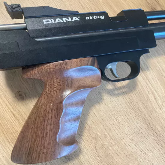 Retro Aluminum/Wood Grip for Diana Bandit, Chaser, Airbug, aka CP1 CP2 PP800