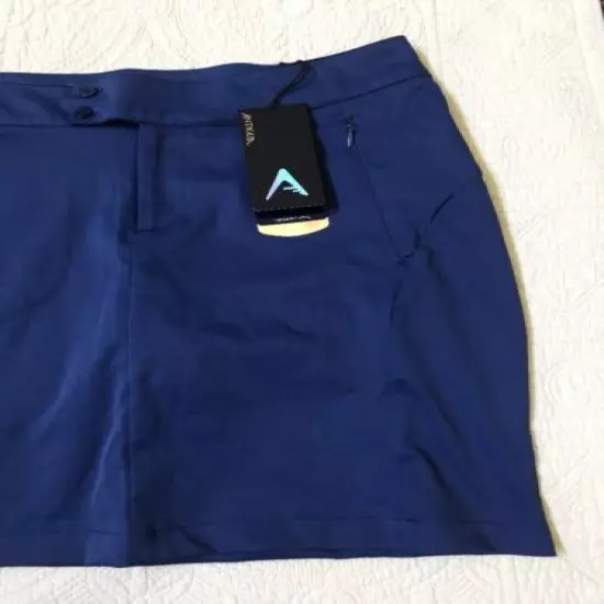 New Womens Antigua Sway Golf Skort Size 8 Harbor Blue NWT