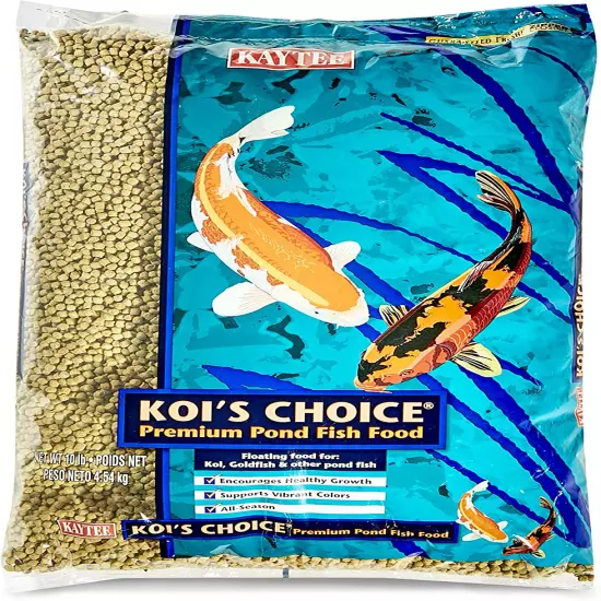 Koi'S Choice Koi Floating Fish Food, 10 Pound 35% protein, fish meal 