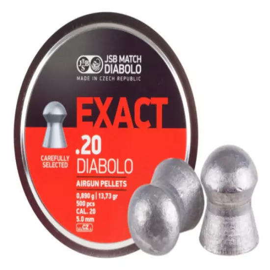 .20 Pellet / 5mm / JSB Exact Match Diabolo 13.73 Grain Qty 250 open box