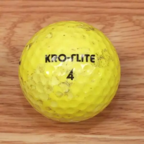 Genuine Spalding Kro-Flite 4 Neon Green / Yellow Golf Ball Only **READ** 