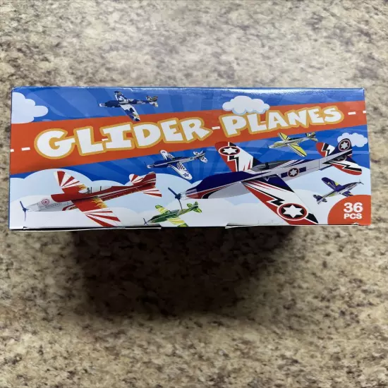 36pcs DIY Glider Planes Model Airplanes Kids Throwing Airplane Toy