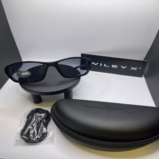 Wiley X Brick Safety Sunglasses with Black Frame WX Z87-2, New Lenses