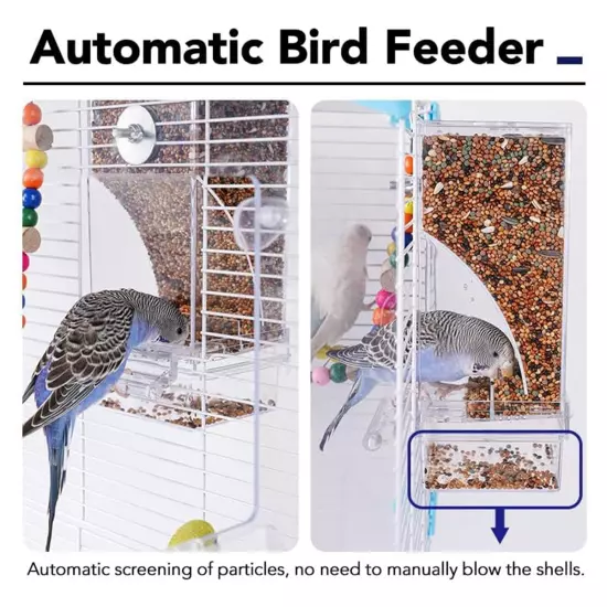 No Mess Bird Feeders Spill Bird Feeder for Cage Bird Water Dispenser8198