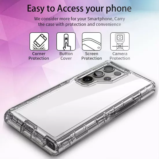 For Samsung Galaxy S23/S23+/S23 Ultra 5G Case Clear Phone Cover / Accessories