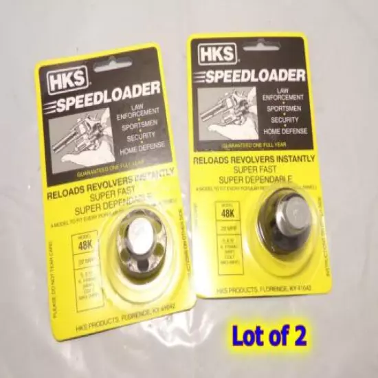 Lot of 2 - - HKS 48-K SpeedLoader S&W K Frame for Model 48 MRF & COLT MK3 22 MRF