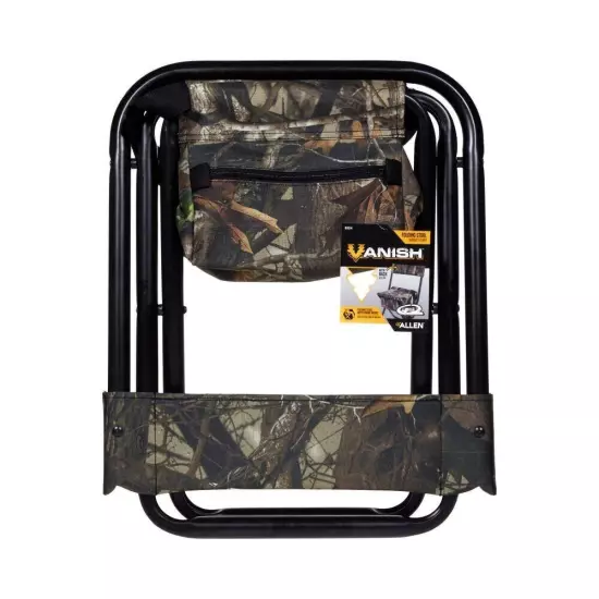 Allen Vanish Camo Folding Hunting Stool with Back, Black & Next G2 Camo