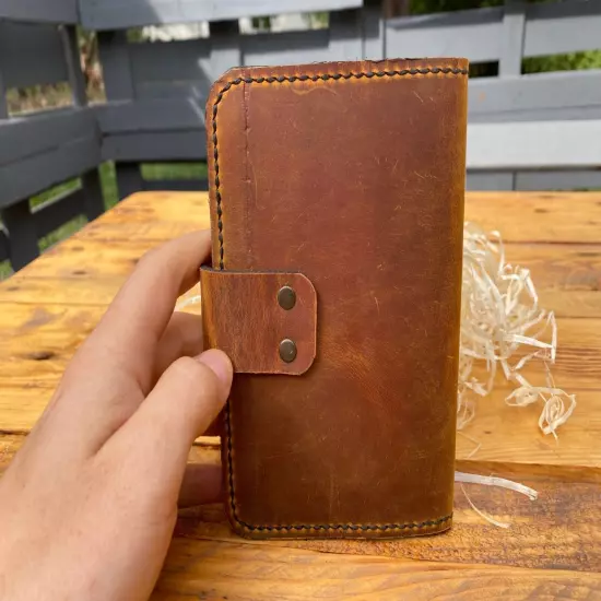 passport cover made of genuine leather. handmade.