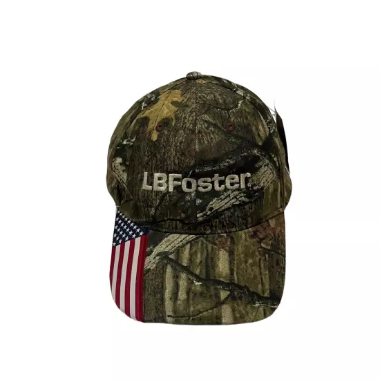 LB Foster Company Camo Hat Cap Mossy Oak Outdoor Cap New