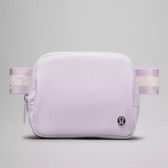 LULULEMON Everywhere Belt Bag 1L Wordmark Lilac Ether/White Opal/White NWT