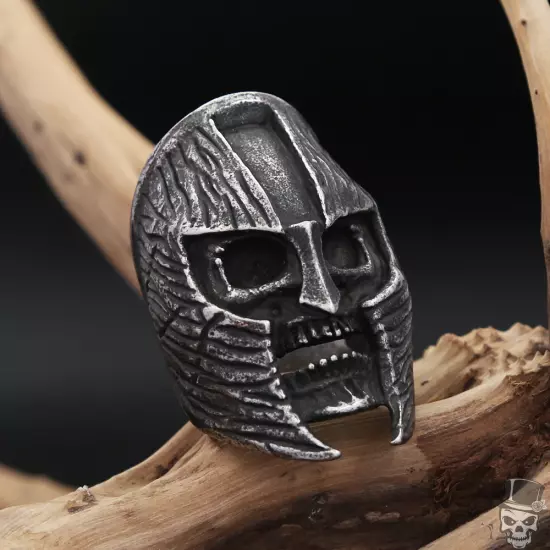 Sculpt Rings™ Stainless Steel Viking Skull Helmet Ring Unique Men's Punk Jewelry