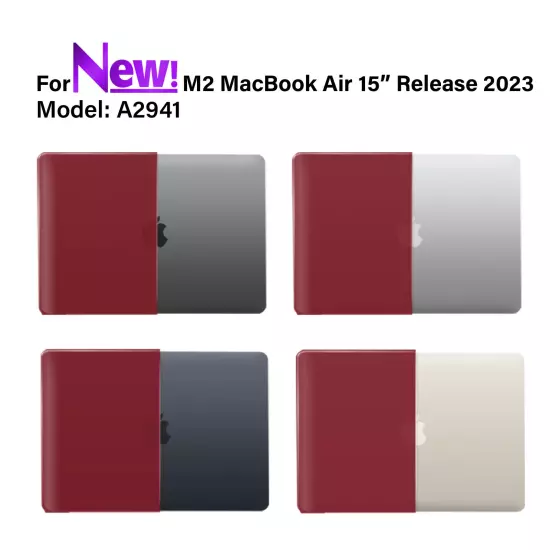 IBENZER 2024 2023 MacBook Air 15 inch case M3 A3114 M2 A2941 HardShell Case