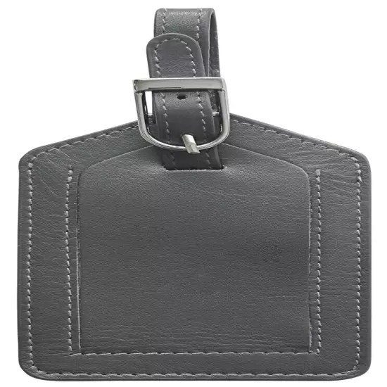 Genuine Top Grain Leather Luggage Tag