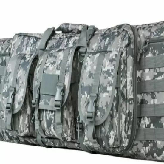 VISM Double Carbine Case 36" Dual Rifle Range Bag Shooting Hunting Tactical ACU-