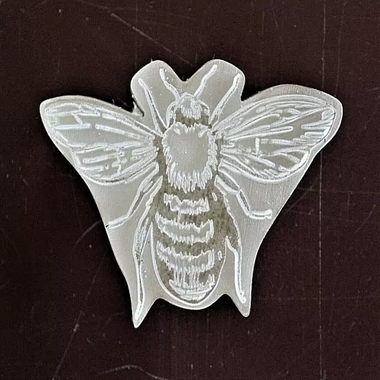 * ACRYLIC Leather Embossing Stamp BUMBLE BEE for Veg Tanned Leather