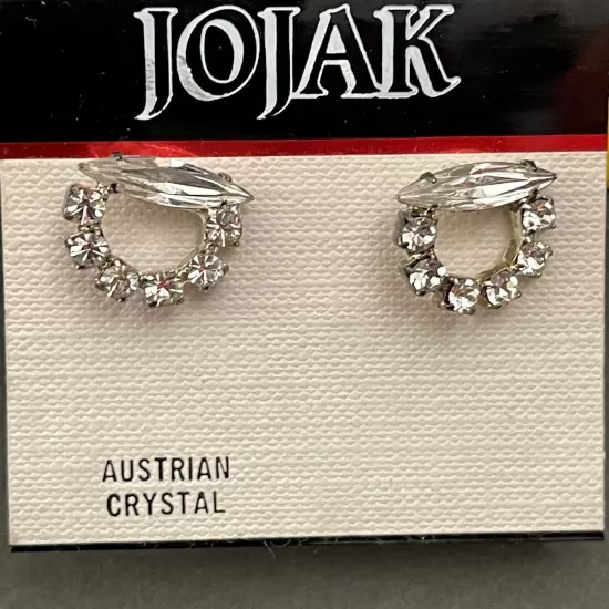 Jojak Austrian Crystal Women's Fashion Post Earrings NWOT