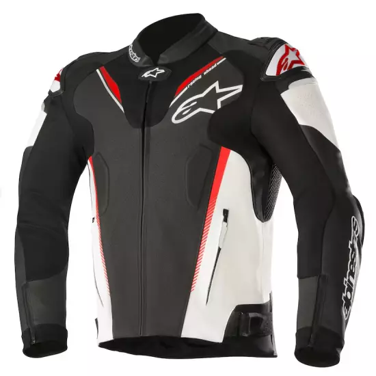 ALPINESTARS MENS LEATHER JACKET MOTORBIKE RACING GEAR JACKETS All Size Available