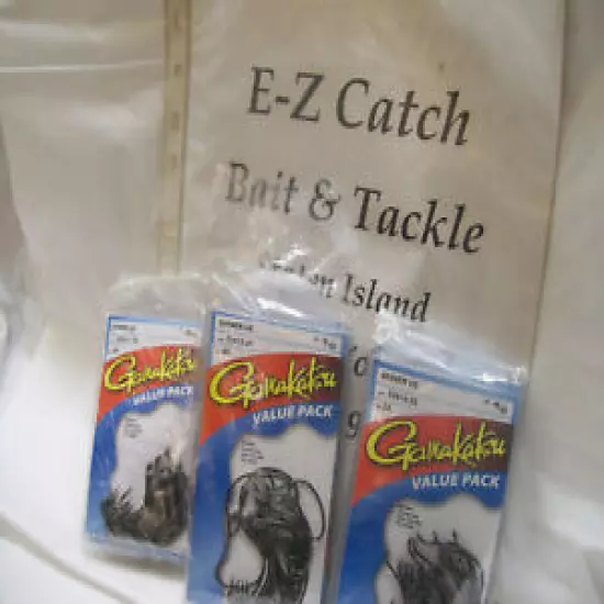 NEW GAMAKATSU # 524 BLACK NICKEL SHINER UP TURNED EYE HOOKS 25 COUNT VALUE PACK 